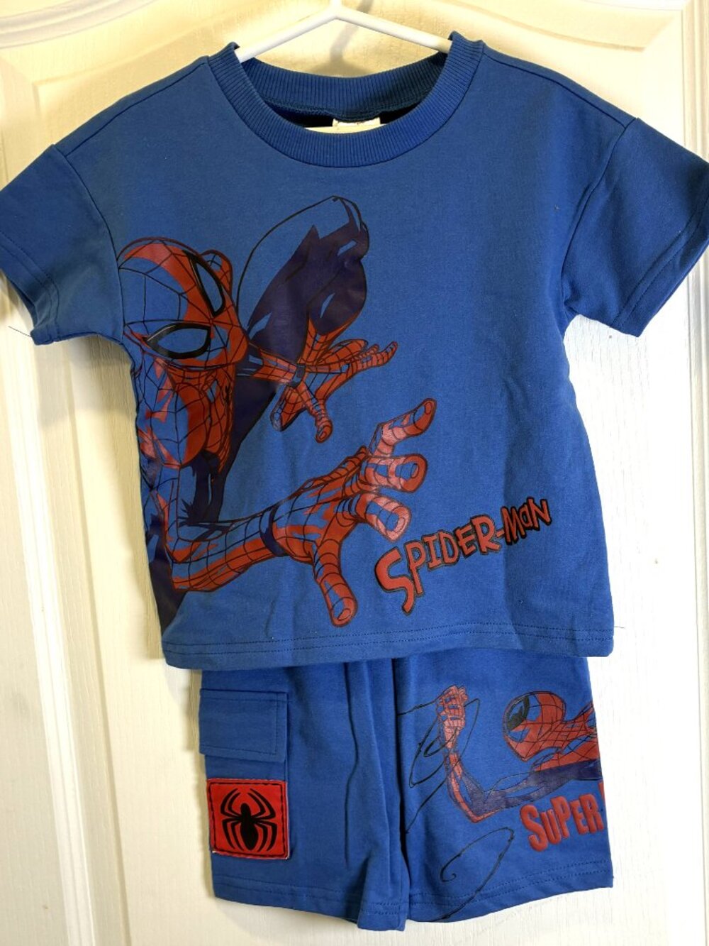 Marvel: Kids 2T Spider Man 2 Piece Set Blue & Red